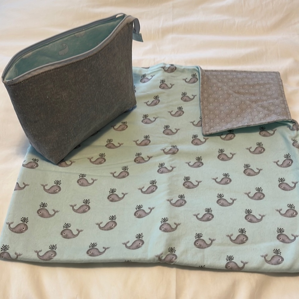 Whale baby gift bundle